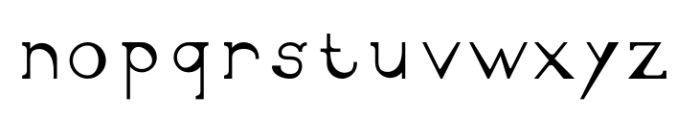 Legible Font LOWERCASE