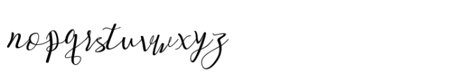 Legno Volante Script Font LOWERCASE