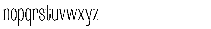 Lehit Condensed Extra Light Font LOWERCASE