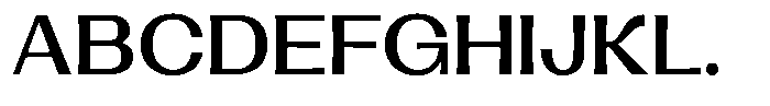 Lehit Expanded Bold Font UPPERCASE