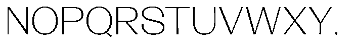 Lehit Expanded Extra Light Font UPPERCASE