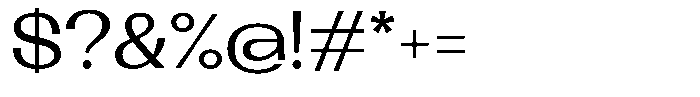 Lehit Expanded Medium Font OTHER CHARS