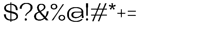 Lehit Expanded Regular Font OTHER CHARS