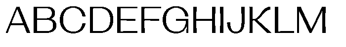 Lehit Expanded Regular Font UPPERCASE