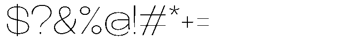 Lehit Expanded Thin Font OTHER CHARS