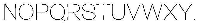 Lehit Expanded Thin Font UPPERCASE