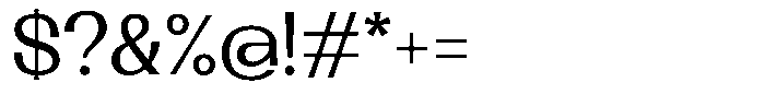 Lehit Medium Font OTHER CHARS