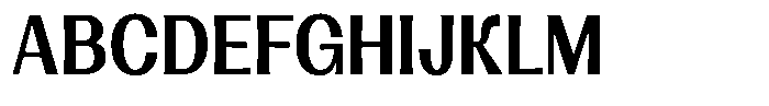 Lehit Narrow Bold Font UPPERCASE