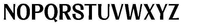Lehit Narrow Bold Font UPPERCASE