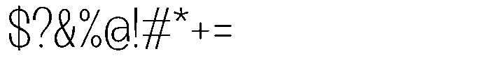 Lehit Narrow Extra Light Font OTHER CHARS