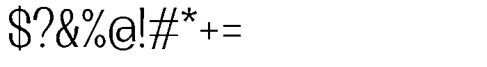 Lehit Narrow Light Font OTHER CHARS