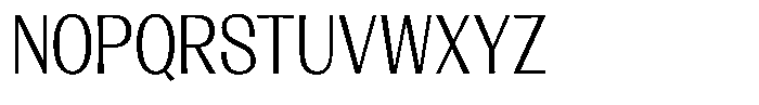 Lehit Narrow Light Font UPPERCASE