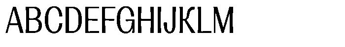 Lehit Narrow Regular Font UPPERCASE