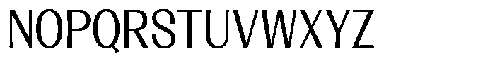 Lehit Narrow Regular Font UPPERCASE