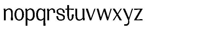 Lehit Narrow Regular Font LOWERCASE