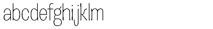 Lehit Narrow Thin FONT