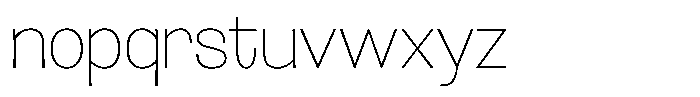 Lehit Thin Font LOWERCASE