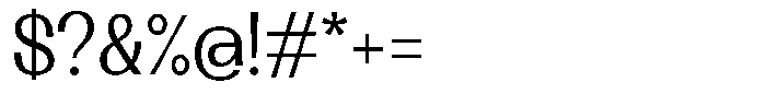 Lehit Variable Font OTHER CHARS