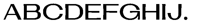 Lehit Wide Bold Font UPPERCASE