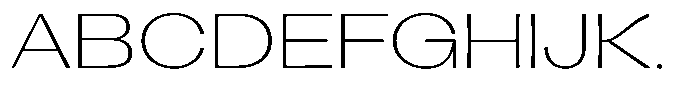 Lehit Wide Extra Light Font UPPERCASE