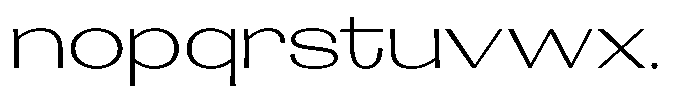 Lehit Wide Light Font LOWERCASE