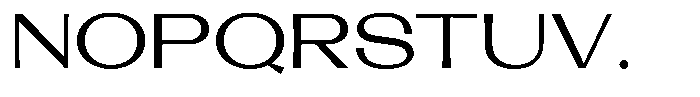 Lehit Wide Medium Font UPPERCASE