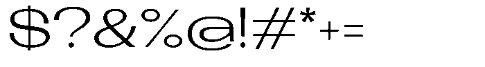 Lehit Wide Regular Font OTHER CHARS