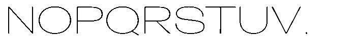 Lehit Wide Thin Font UPPERCASE