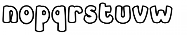 Leibix Outline Condensed Regular Font LOWERCASE