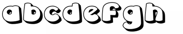Leibix Shadowed Font LOWERCASE