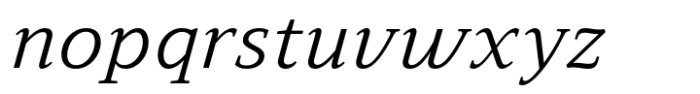 Leida Book Italic Font LOWERCASE
