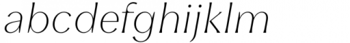 Leifa Extra Light Italic Font LOWERCASE
