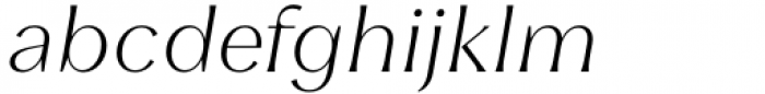 Leifa Light Italic Font LOWERCASE