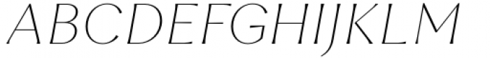 Leifa Thin Italic Font UPPERCASE