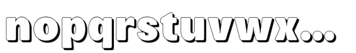 Leinfrakt Shadow Font LOWERCASE