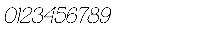 Leirent Italic Font OTHER CHARS