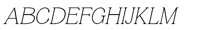 Leirent Italic Font UPPERCASE
