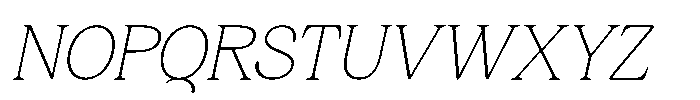 Leirent Italic Font UPPERCASE