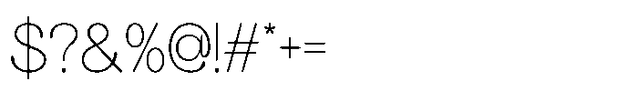 Leirent Regular Font OTHER CHARS