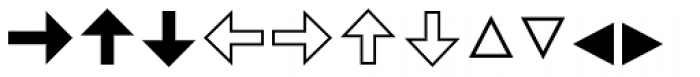 Leitura Symbols Arrows Font UPPERCASE