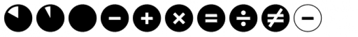 Leitura Symbols Circles Font UPPERCASE