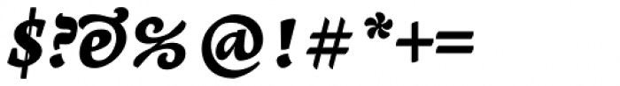 Leksa Black Italic Font OTHER CHARS