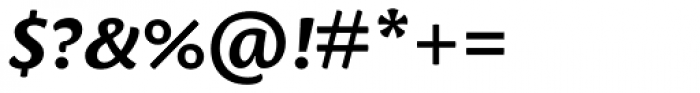 Leksa Sans Bold Italic Font OTHER CHARS