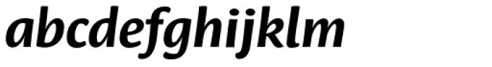 Leksa Sans Bold Italic Font LOWERCASE