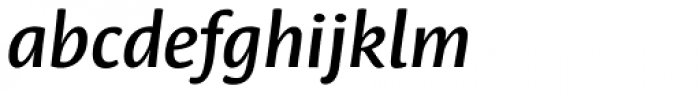 Leksa Sans DemiBold Italic Font LOWERCASE