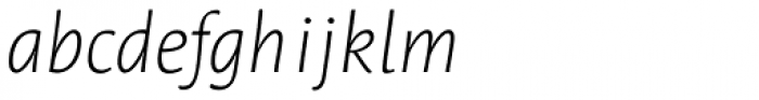 Leksa Sans ExtraLight Italic Font LOWERCASE