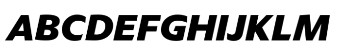 Leksikal Sans Extra Bold Italic Font UPPERCASE