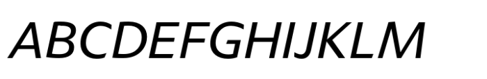 Leksikal Sans Italic Font UPPERCASE