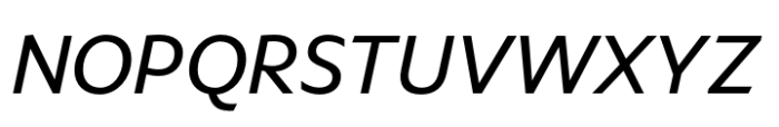 Leksikal Sans Italic Font UPPERCASE