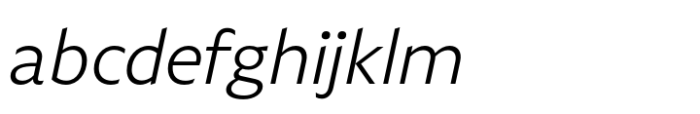 Leksikal Sans Light Italic FONT